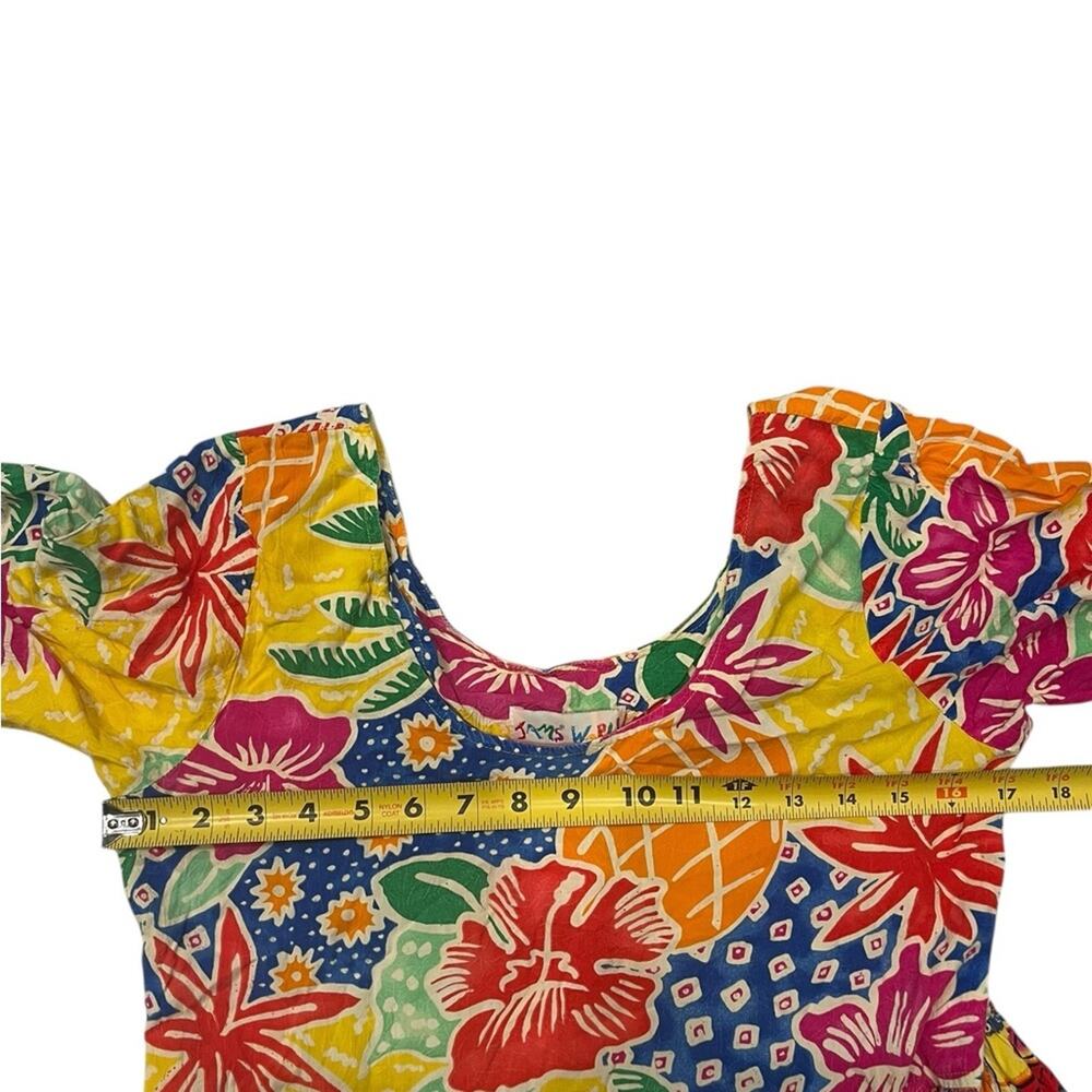 Jams World Floret Hattie Dress Tropical Hawaiian Floral Wearable Art Size S - Picture 8 of 9
